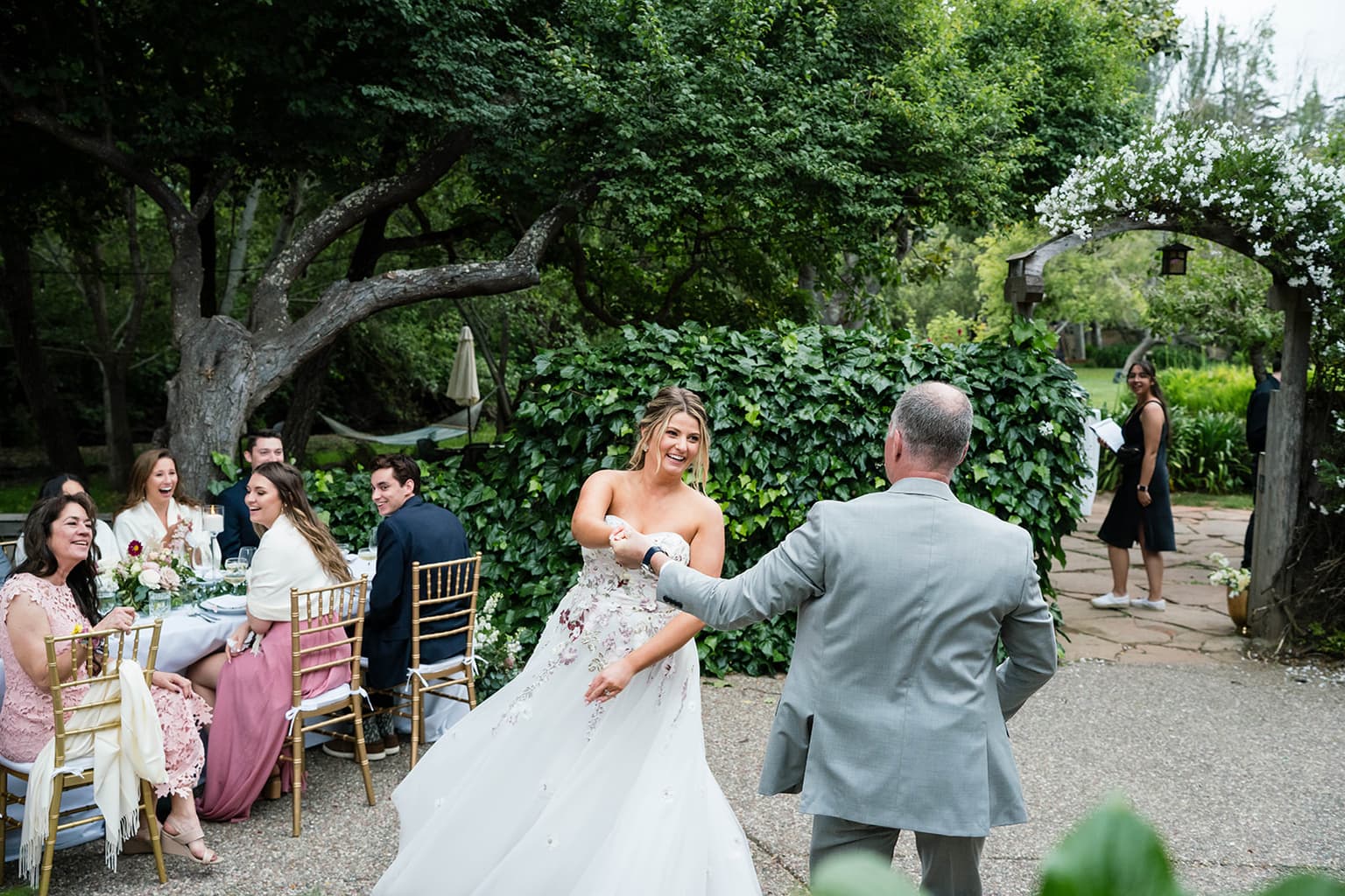 Couple at wine country micro wedding