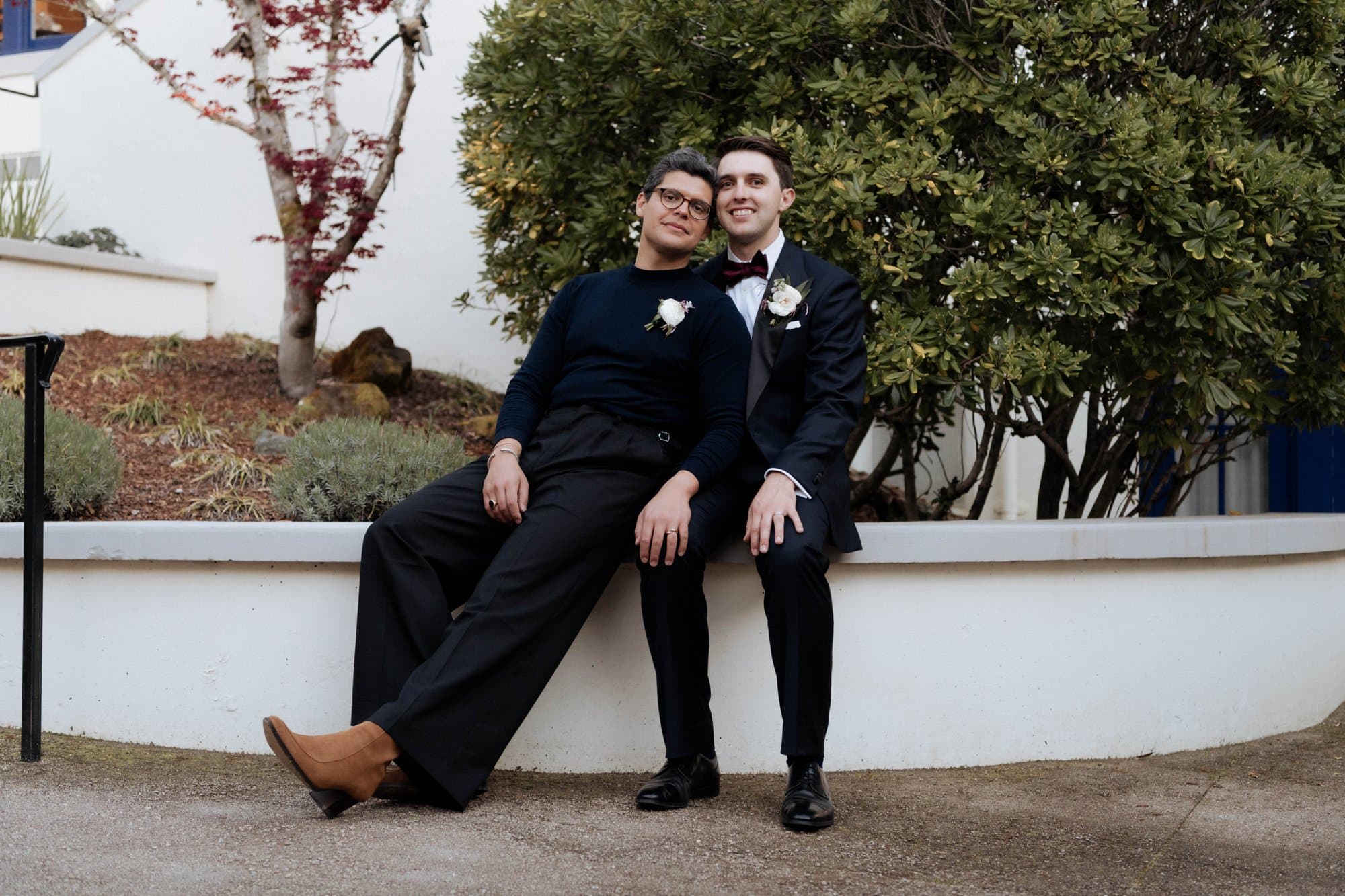 Derrick & Rocky, a real California micro wedding