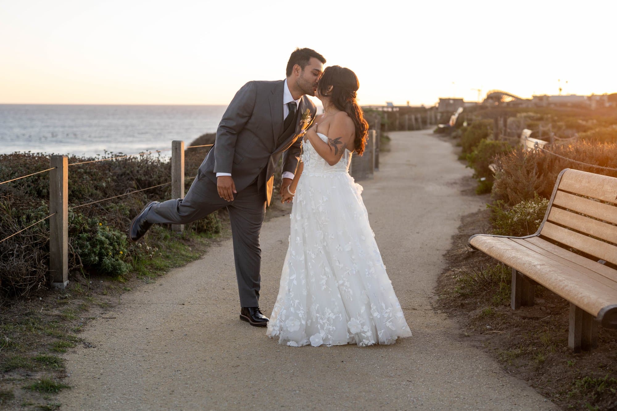 Jamie & Oscar, a real Santa Cruz micro wedding
