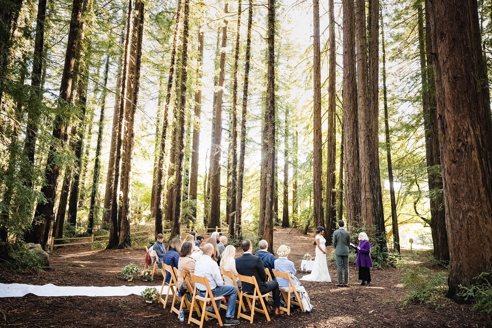 A sunset ocean embrace at a Mendocino micro wedding