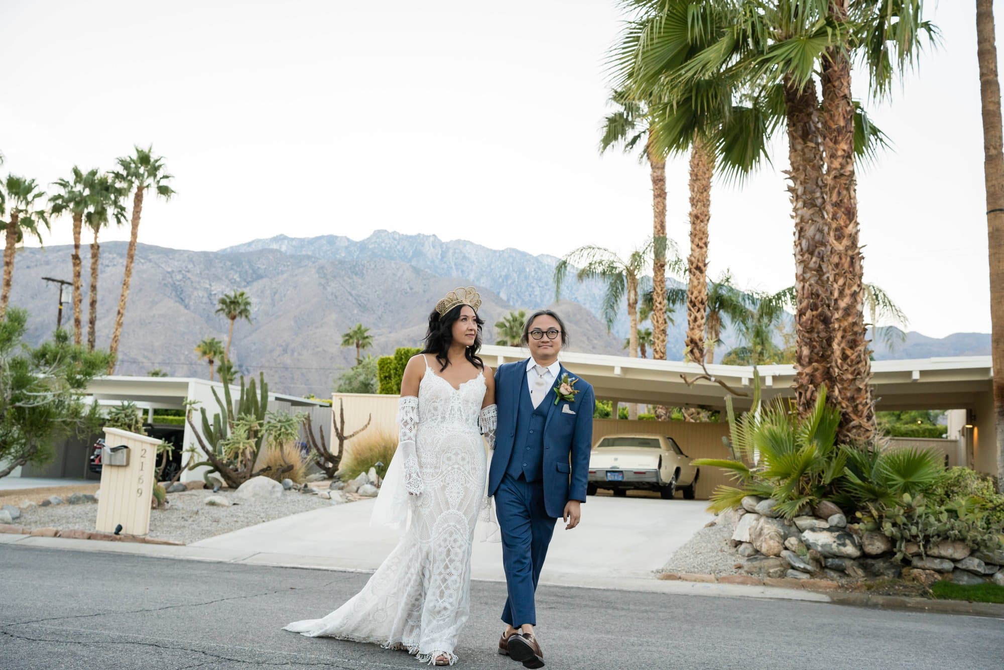 Vill & Jim, a real Palm Springs micro wedding
