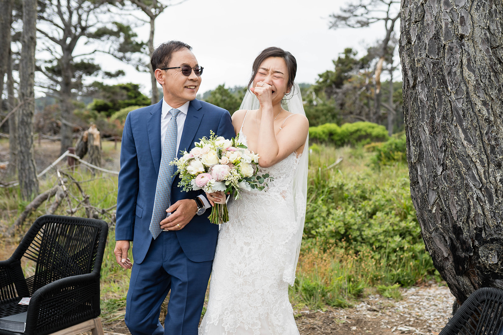 Mendocino micro wedding moment