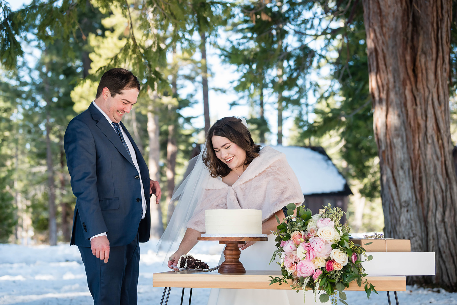 Lake Tahoe micro wedding details